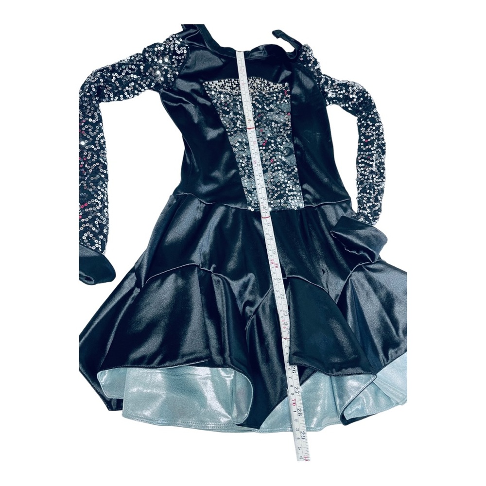 Revolution Dancewear   Dance Costume Leotard Jazz Ice Skating Lyrical Black Sz M